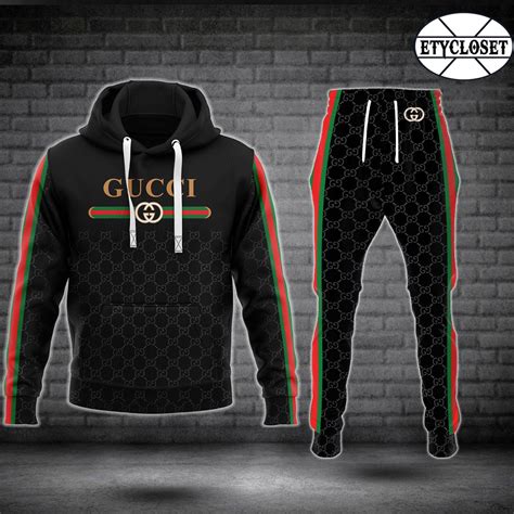 gangz gucci hoodei black|gucci sweatpants for men.